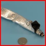 Aluminized Heat Reflecting Sleeve with Velcro Closure